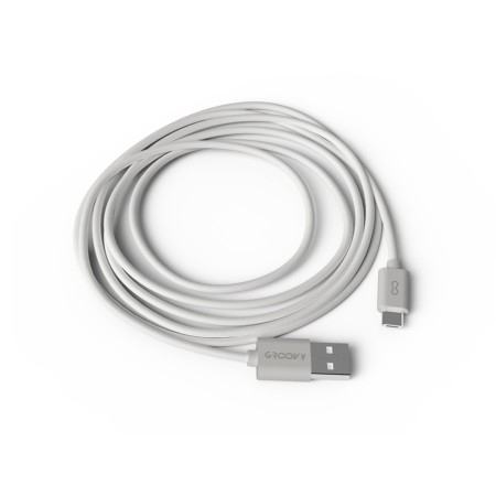 Cabo Groovy Usb-A A Micro USB Comprimento 2 Mt Cor Branco