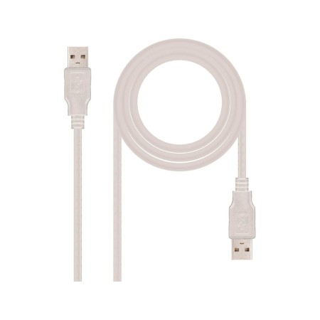 Cabo USB Nanocable 2.0 Tipo A/M-A/M Cor Cinza Comprimento 1 M