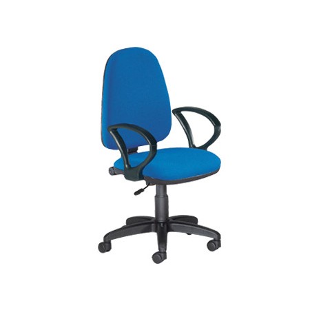 Cadeira de Escritorio Rocada com Bracos Cor Azul Diametro Base 610 Mm Encosto de 490 Mm x 420 Mm