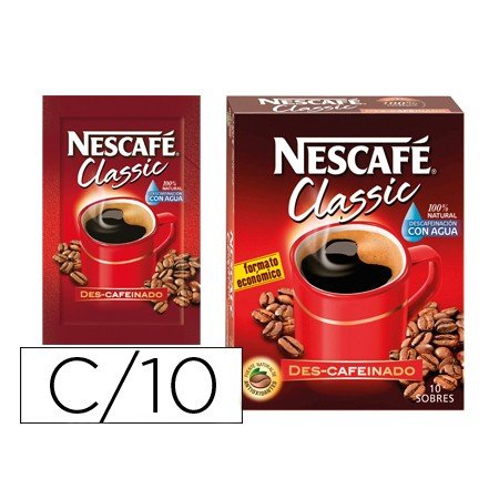 Cafe Nescafe Descafeinado Monodosis Caixa de 10 Unidades