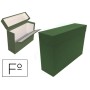 Caixa de Transferencias Mariola Folio Cartao Duplo Forrado Geltex Lombada 20 Cm Cor Verde