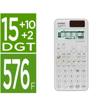 Calculadora Casio Fx-991Sp Cw Iberia Classwiz Cientifica 560 Funciones 9 Memorias 10+2 Digitos 5 Idiomas com Capa