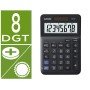 Calculadora Casio Ms-8F de Secretaria 8 Digitos Tax +/- Cor Preto