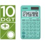 Calculadora Casio Sl-310Uc-Gn Bolso 10 Digitos Tax +/- Tecla Duplo Zero Cor Verde
