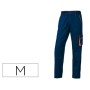 Calças Deltaplus com Cintura Ajustavel E 5 Bolsos Cor Azul Laranja Formato M