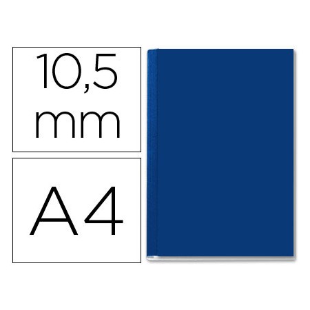 Capa de Encadernacao Leitz Opaca Rigida Lombada B de 10,5M Azul de 71 A 105 Folhas