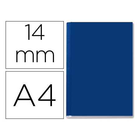 Capa de Encadernacao Leitz Opaca Rigida Lombada C de 14 Mm Azul de 106 A 140 Folhas
