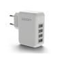 Carregador de Parede Groovy 4 USB Cor Branco