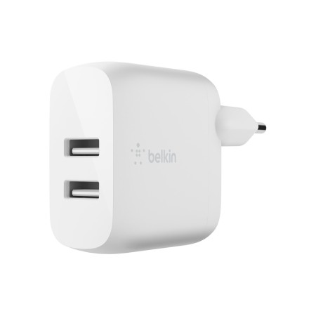 Carregador Domestico Belkin Wcb002Vfwh Doble Usb-A Boost Charge 12Wx2 Cor Branco