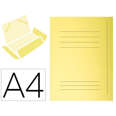 Classificador Cartolina com 3 Abas Exacompta Din A4 Impresa Amarelo Canario 210 Gr