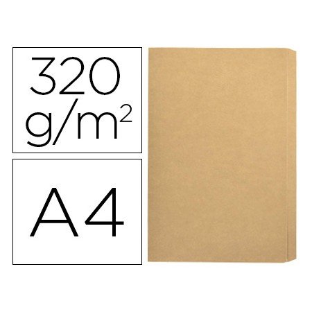Classificador de Cartolina Gio Folio Pocket Bolsa com Aba Intenso Kraft Bicor 320G/M2