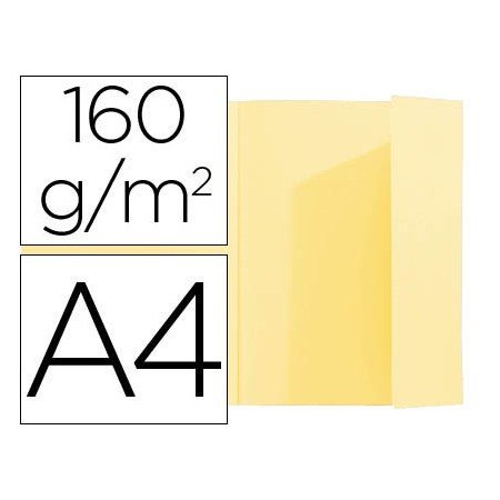 Classificador Exacompta Din A4 Amarelo 160 Gr com Aba Interior