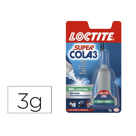 Cola Loctite 3 Gr Adesiva Instantanea Gel Gota A Gota