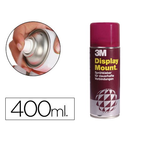 Cola Spray Expositor Mount Adesivo Permamente Pack de 400 Ml