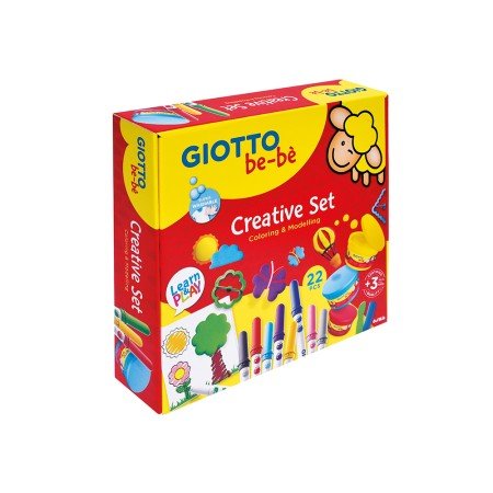 Conjunto Criativo Giotto Be-Be Para Colorir E Modelar