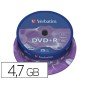 Dvd+R Verbatim Capacidade 4.7Gb Velocidade 16X 120 Min Torre de 25 Unidades