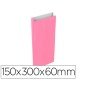 Envelope Basika Celulose Rosa com Fole S 150X300X60 Mm Pack de 25 Unidades