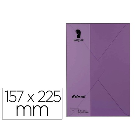 Envelope Rossler Coloretti C5 Cor Lilas 157X225 Mm Pack de 5 Unidades