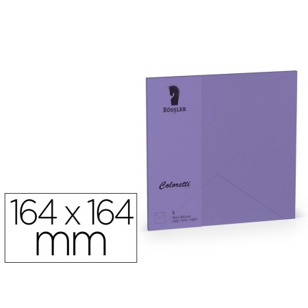 Envelope Rossler Coloretti Quadrado Grande Cor Lilas 164X164Xmm Pack de 5 Unidades