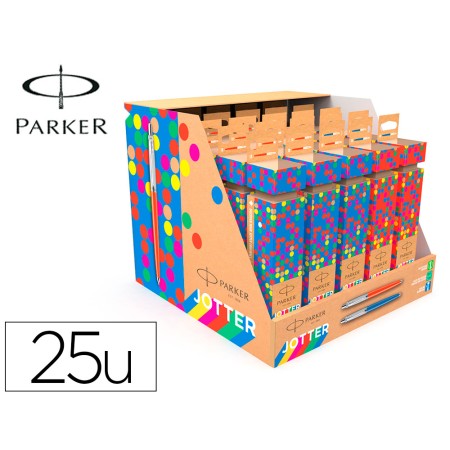 Esferografica Parker Jotter Originals Cracker Expositor de 25 Unidades Sortidas