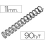 Espiral Gbc Preta Modelo Wire 3:1 11 Mm N.7 com Capacidade Para 90 Folhas