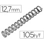 Espiral Gbc Preta Modelo Wire 3:1 12,7 Mm N.8 com Capacidade Para 105 Folhas