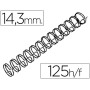 Espiral Gbc Preta Modelo Wire 3:1 14,3 Mm N.9 com Capacidade Para 125 Folhas