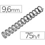 Espiral Gbc Preta Modelo Wire 3:1 9,6 Mm N.6 com Capacidade Para 75 Folhas