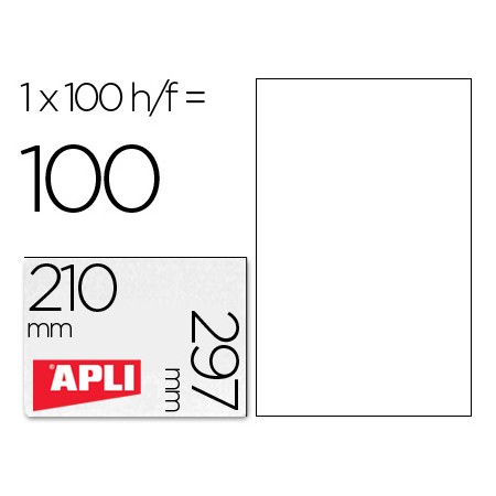 Etiquetas Adesivas Apli Din A4 210 x 297 Mm