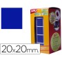 Etiquetas Apli Autoadesivas Quadradas 20X20 Mm Azul em Rolo de 1770 Etiquetas