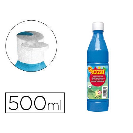 Guache Liquido Jovi 500 Ml Azul Cyan