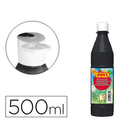 Guache Liquido Jovi 500 Ml Preto