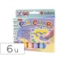 Guache Solido em Barra Playcolor Pastel One Caixa de 6 Unidades Cores Sortidas