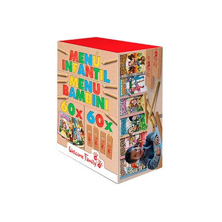 Kit Para Pintar Welcome Family com 60 Cadernos Para Colorir E 60 Caixas de 4 Lapis de Cores Sortidas