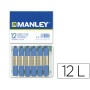 Lapis de Cera Manley 12 Unidades Azul Ultramar