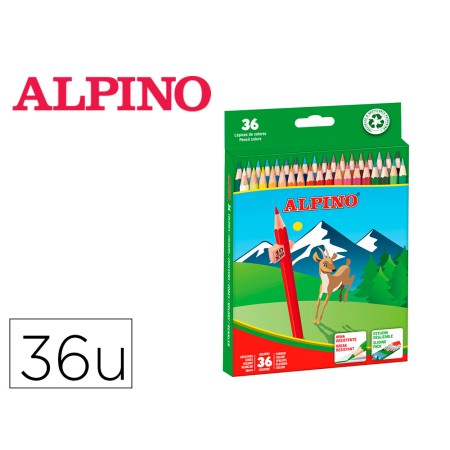 Lapis de Cor Alpino Caixa 36 Cores Sortidas