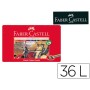 Lapis de Cor Faber Castell Caixa Metalica de 36 Cores Sortidas