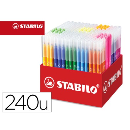 Lapis de Cor Stabilo Trio Az School Pack de 240 Unidades 20 Cores Sortidas