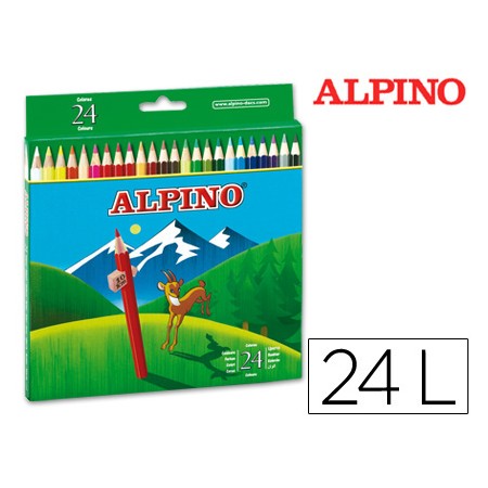 Lapis de Cores Alpino. 24 Unidades