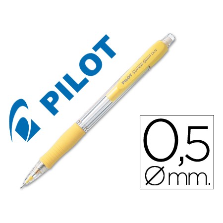 Lapiseira Pilot Super Grip Amarelo 0,5 Mm com Grip