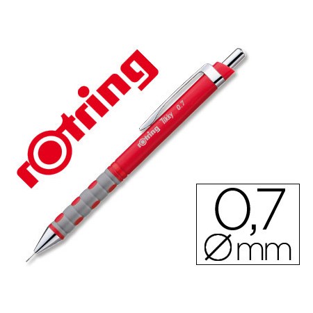 Lapiseira Rotring Tikky 0,7 Mm Vermelha