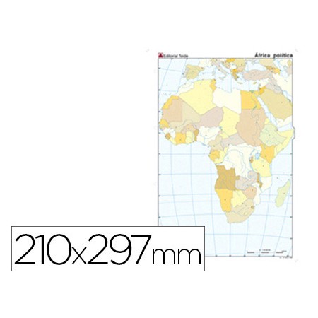Mapa Mudo Color Africa -Politico