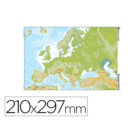 Mapa Mudo Color Europa -Fisico