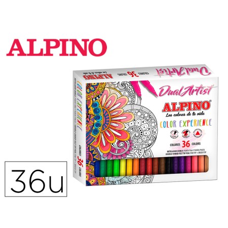 Marcador Alpino Color Experience Caixa de 36 Marcadores Triangulares Cores Sortidas