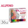 Marcador Alpino Color Experience Caixa de 36 Marcadores Triangulares Cores Sortidas
