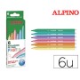 Marcador Alpino Standard Pastel Caixa de 6 Cores Sortidas