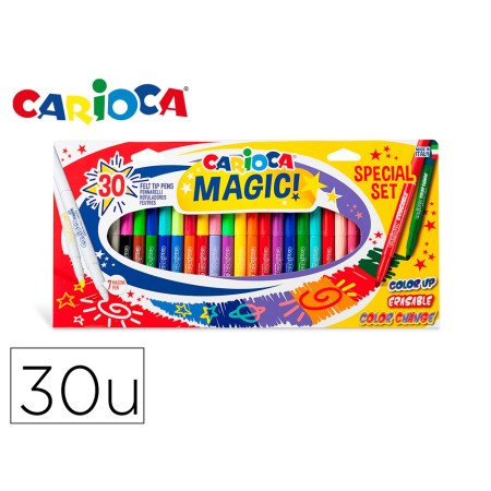 Marcador Carioca Magic Markers Special Set Caixa 30 Unidades Cores Sortidas