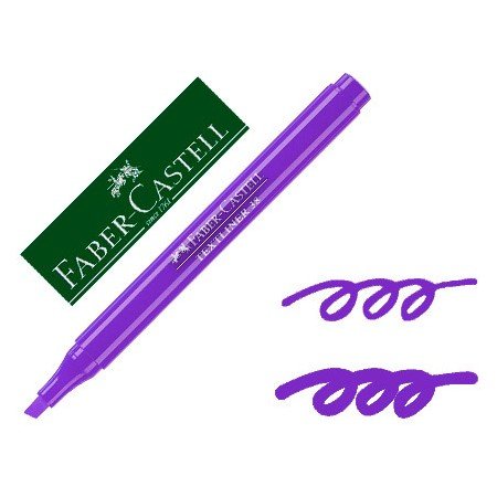 Marcador Faber Fluorescente Textliner 38 Violeta