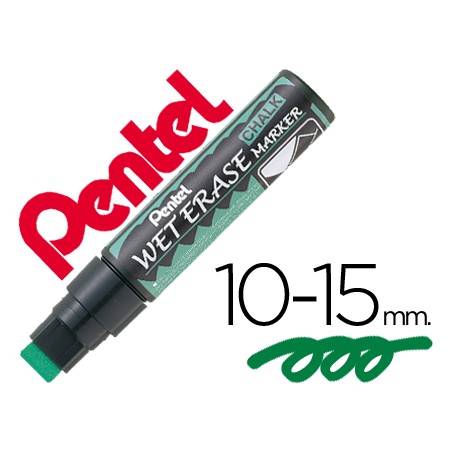 Marcador Pentel Giz Smw56 Wet Erase Verde