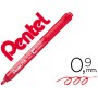 Marcador Pentel Nxs15 Permanente Retratil 4,5 Mm Vermelho